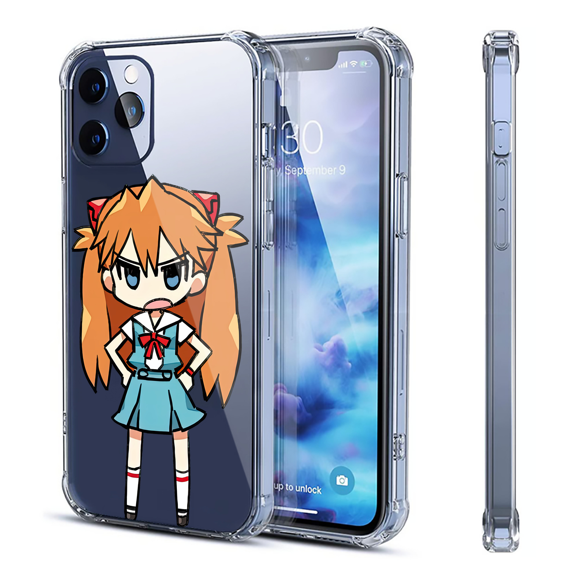 （画像用） EVA 新世紀エヴァンゲリオン 【iPhone 12シリーズ対応】透明スマホケース（クリアソフトケース）
